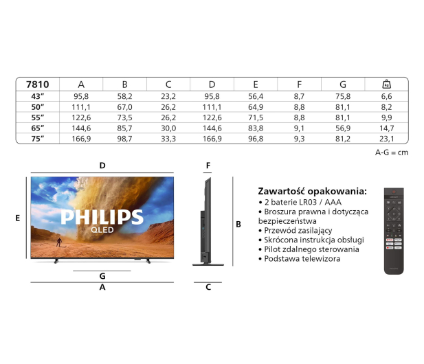 PHILIPS 65" 65PUS7810 4K QLED, Pixel Precise Ultra HD, HDR10+ - 1335614 - zdjęcie 12